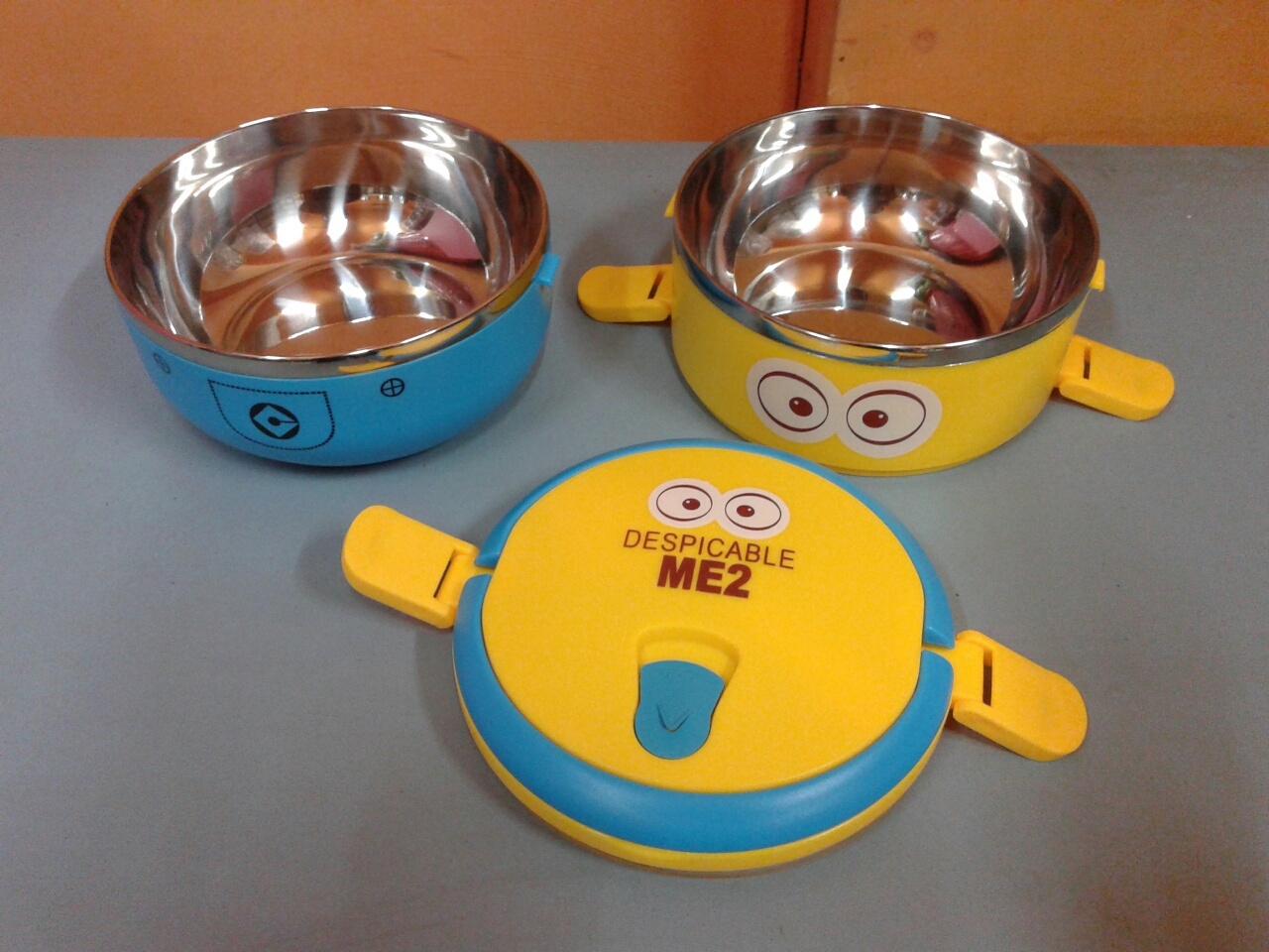 Rantang 2 Susun Stainless MINION Papoy Despicable Me - 499