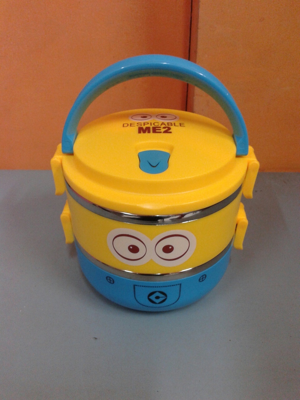 Rantang 2 Susun Stainless MINION Papoy Despicable Me - 499