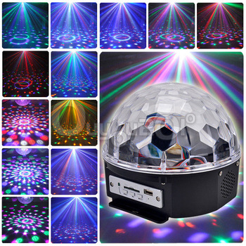 Lampu Disco Musik Speaker USB LED Crystal Magic Ball Light - 608