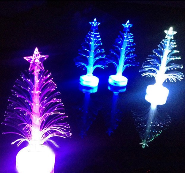 Lampu LED Pohon Natal Fiber Optic 7 Warna Chrismast Souvenir - 611