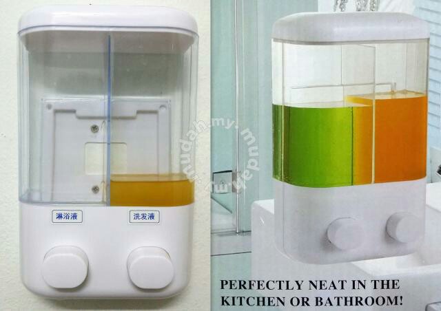 Touch Soap Double Dispenser Sabun Cair Shampoo 2 Tabung - 607