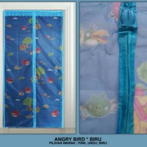 Tirai Magnet Anti Nyamuk Motif Hello Kitty Angry Bird Magic Curtain - 645