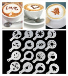 Coffee Mold Foam Latte Cetakan Busa Kopi 16 Set Motif Unik Lucu – 651