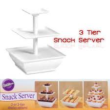 Snack Server Rak Aneka Kue Cup Cake Potongan Buah Coklat ( Etalase 3 Tingkat ) - 743