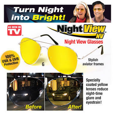 Night View Glasses Vision Kacamata Anti Silau di Malam Hari Anti UV - 764