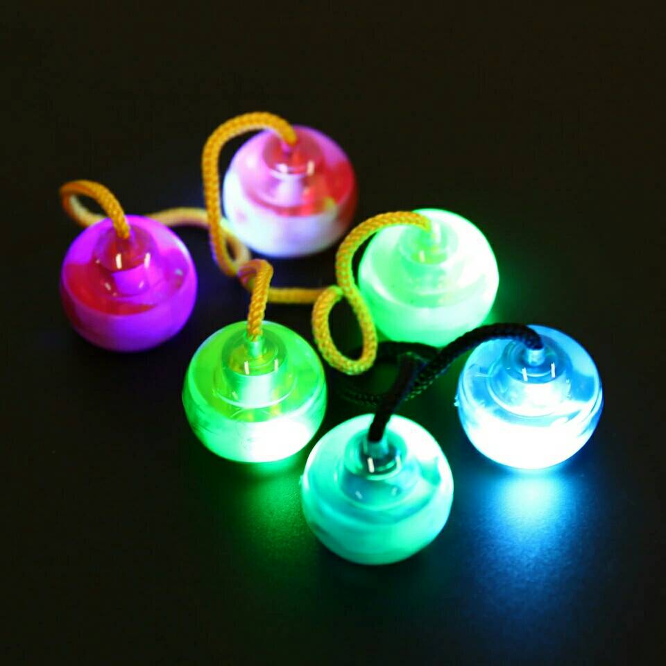Finger Yoyo Thumb Chucks Ball Lamp New Fidget Spinner Glow In The Dark Mainan Edukasi Anak Kids Toys - 788